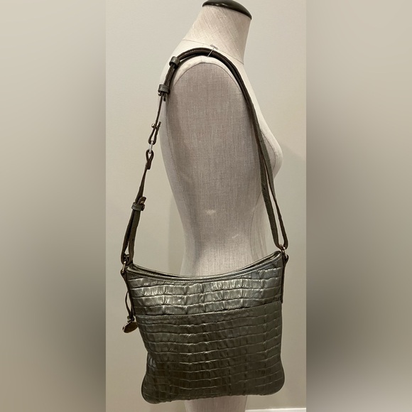 BRAHMIN REPTILE JODY PYRITE BAG - Picture 2 of 7